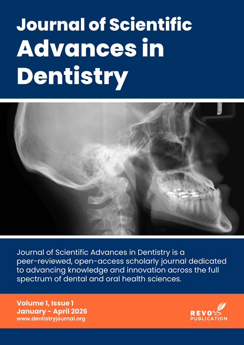 Cover of Journal of Scientific Advances in Dentistry
