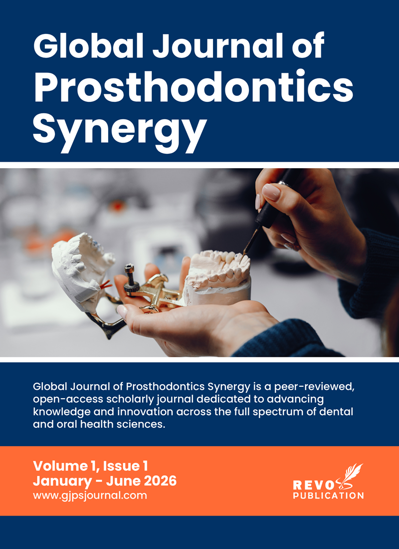 Cover of Global Journal of Prosthodontics Synergy